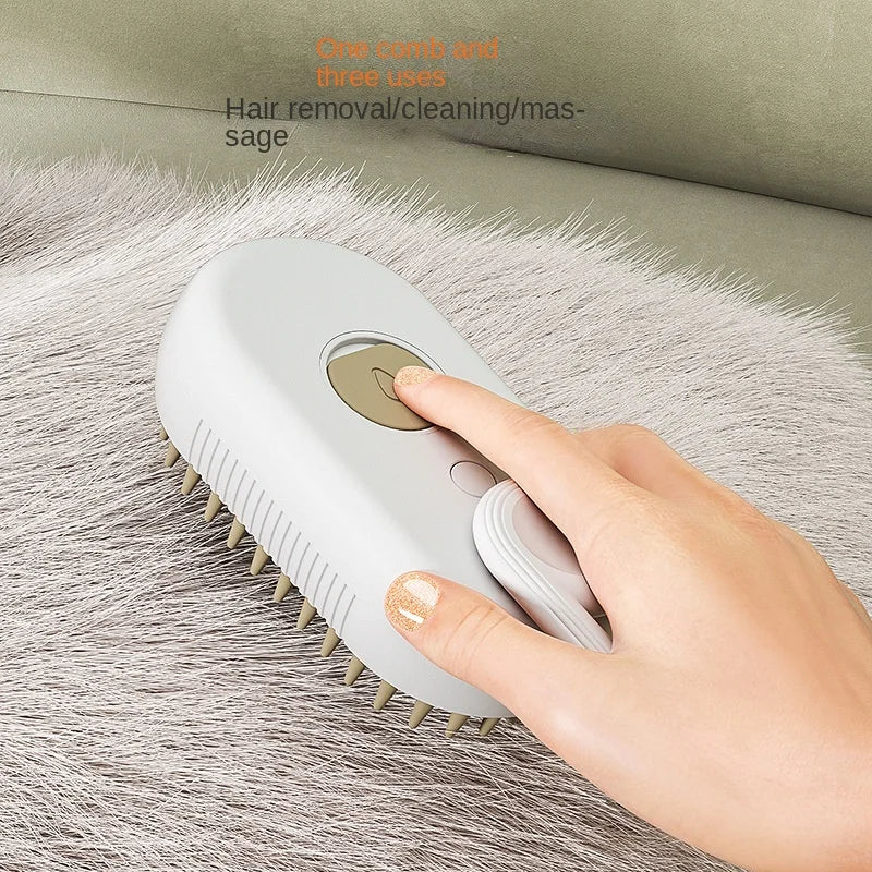 Cat and Dog Steam Brush Spray Hair Brush Comb