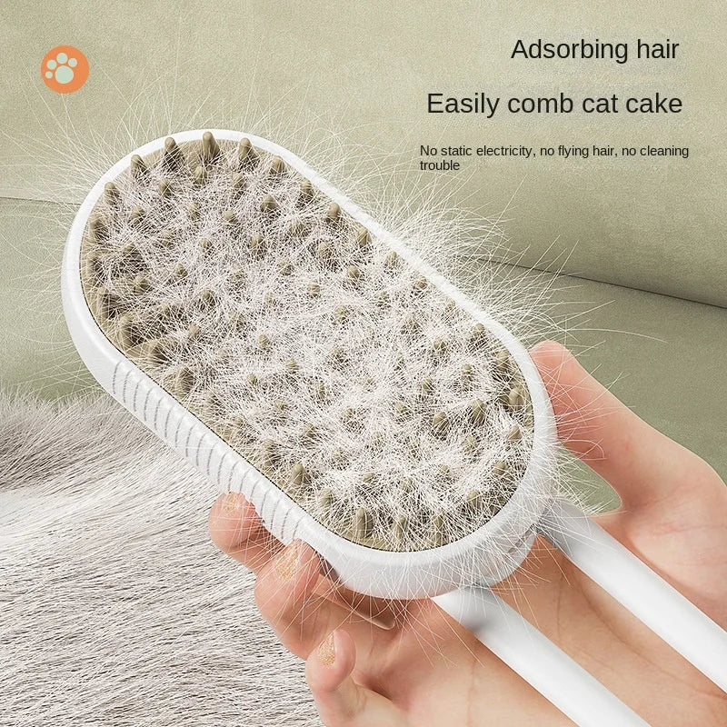 Cat and Dog Steam Brush Spray Hair Brush Comb