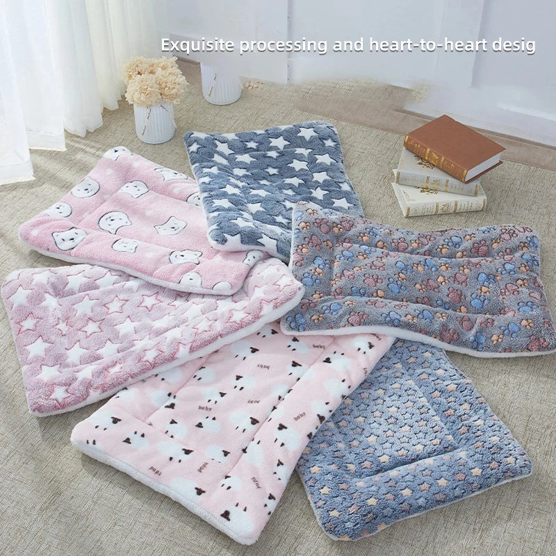 Flannel Bed for Pets Sleeping Mat Blanket