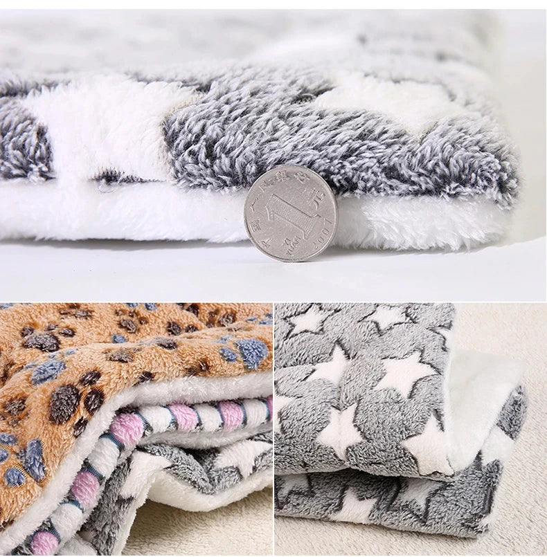 Flannel Bed for Pets Sleeping Mat Blanket