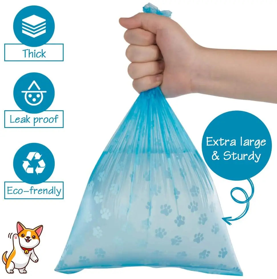 Pet Poop Bag Solid Color Printed Pet Garbage Bag Dogs and Cats