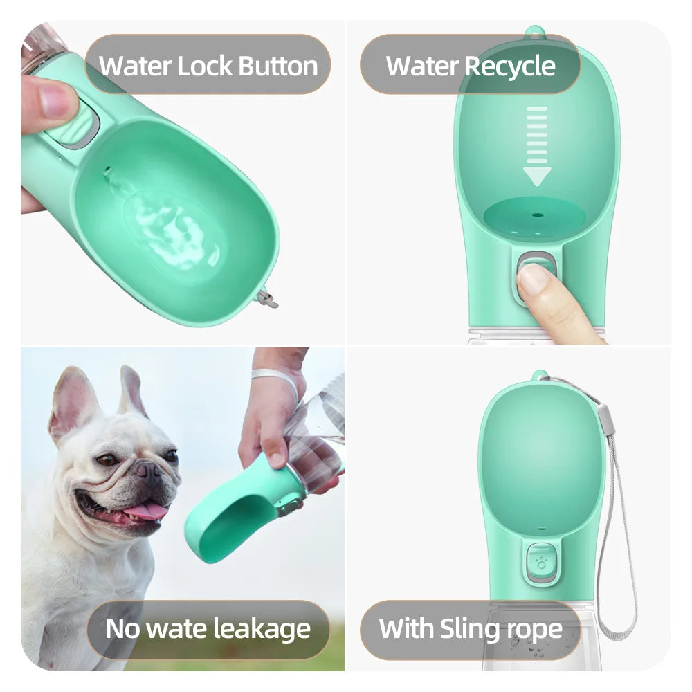 Portable Dog Water Bottle For Small Large Dogs Cat Outdoor