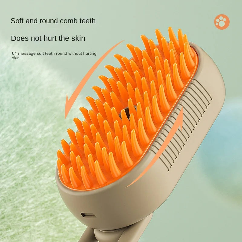 Cat and Dog Steam Brush Spray Hair Brush Comb