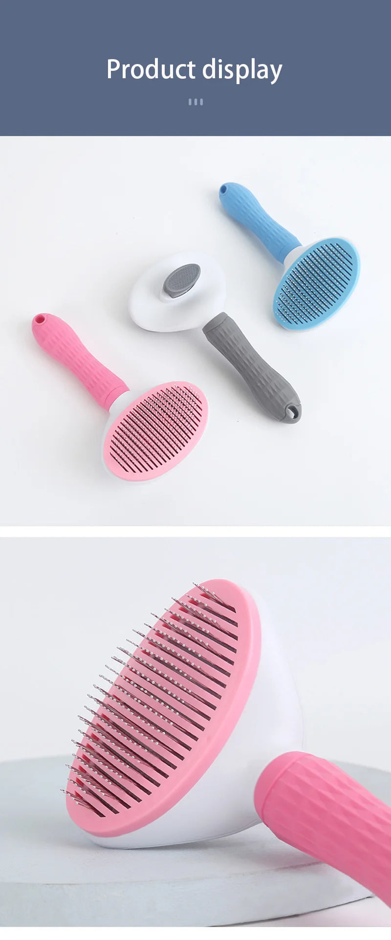 Dog and Cat Hair Brush Stainless Steel Accessorie