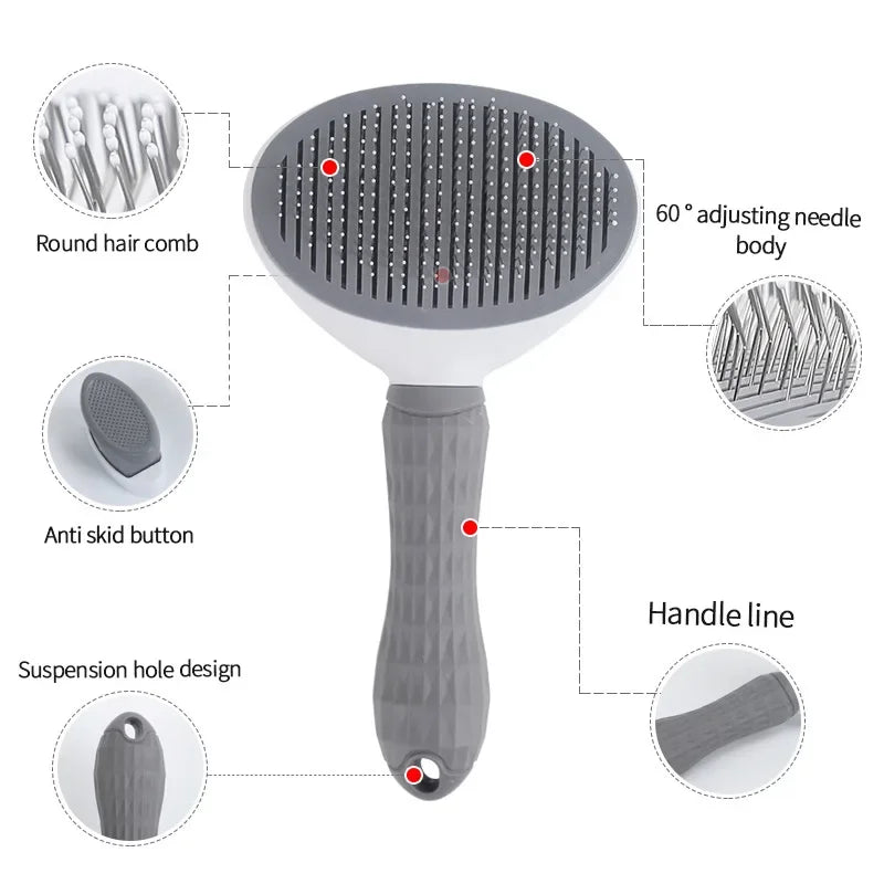 Dog and Cat Hair Brush Stainless Steel Accessorie