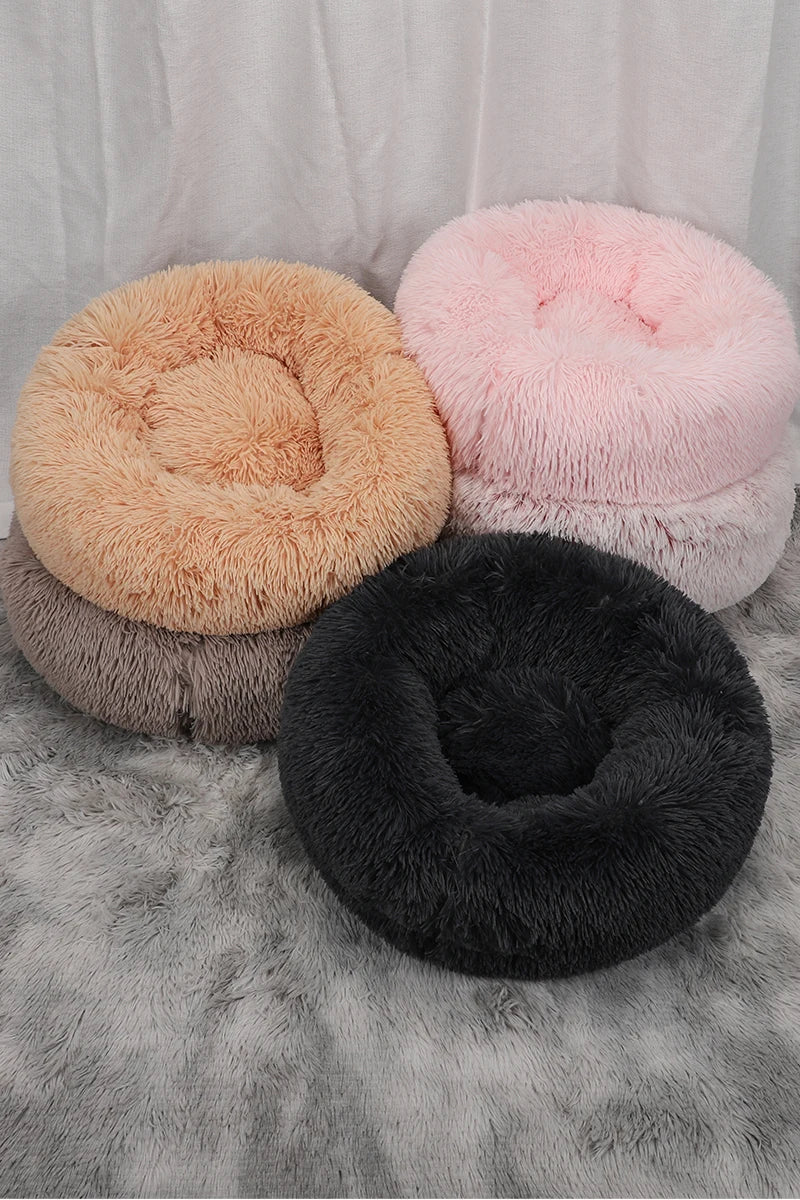 Bed for Dogs Donut Big Large Round Basket Plush Beds