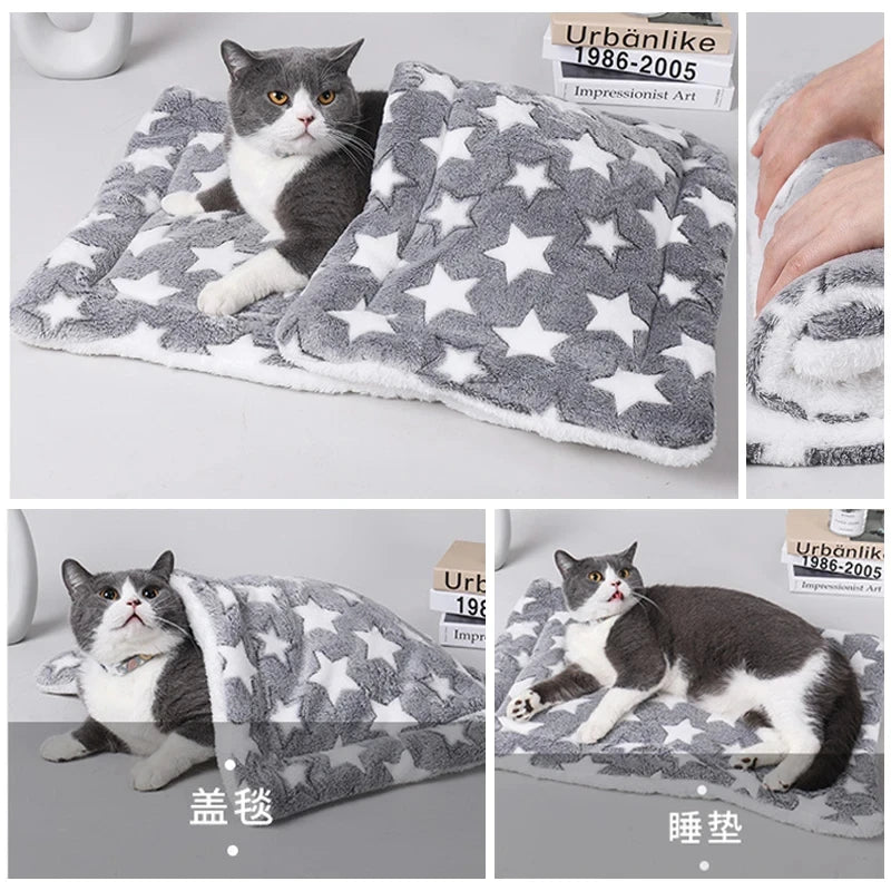 Flannel Bed for Pets Sleeping Mat Blanket