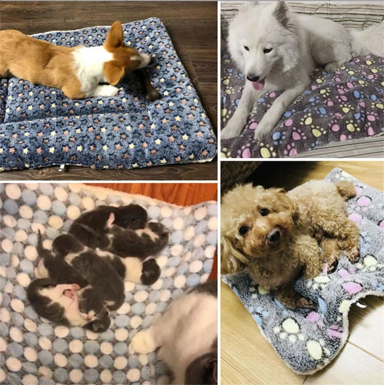 Flannel Bed for Pets Sleeping Mat Blanket