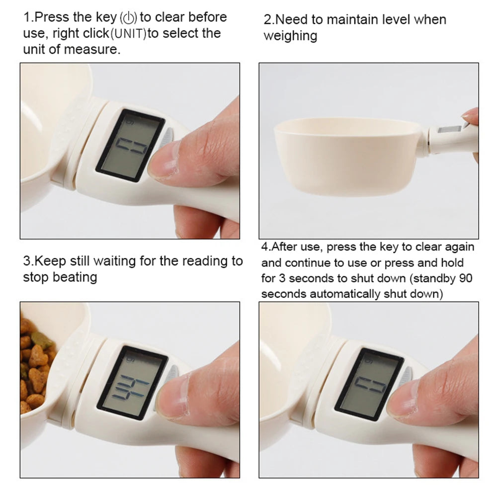 Measuring Scoop Electronic Dog Cat Food